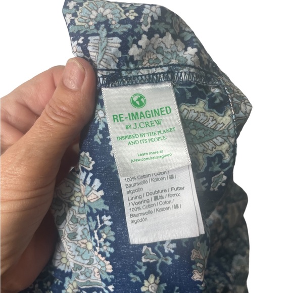 J. Crew Gathered Cotton-Poplin
Paisley Maxi Dress Size 6 nwot - Picture 10 of 12